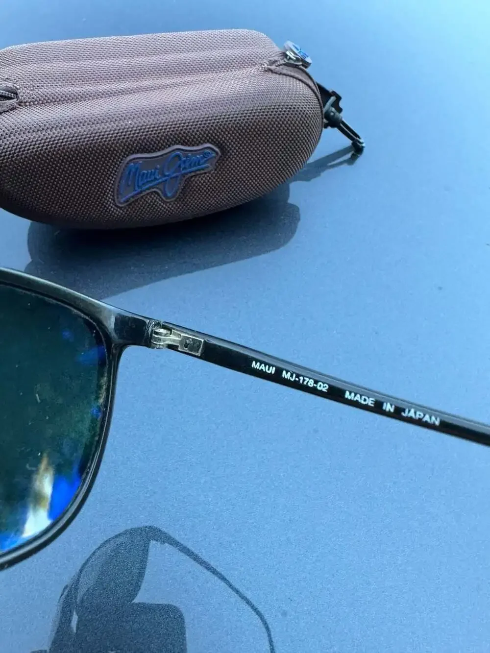 Maui Jim MJ-178-02 Black Polarized Sunglasses with Case